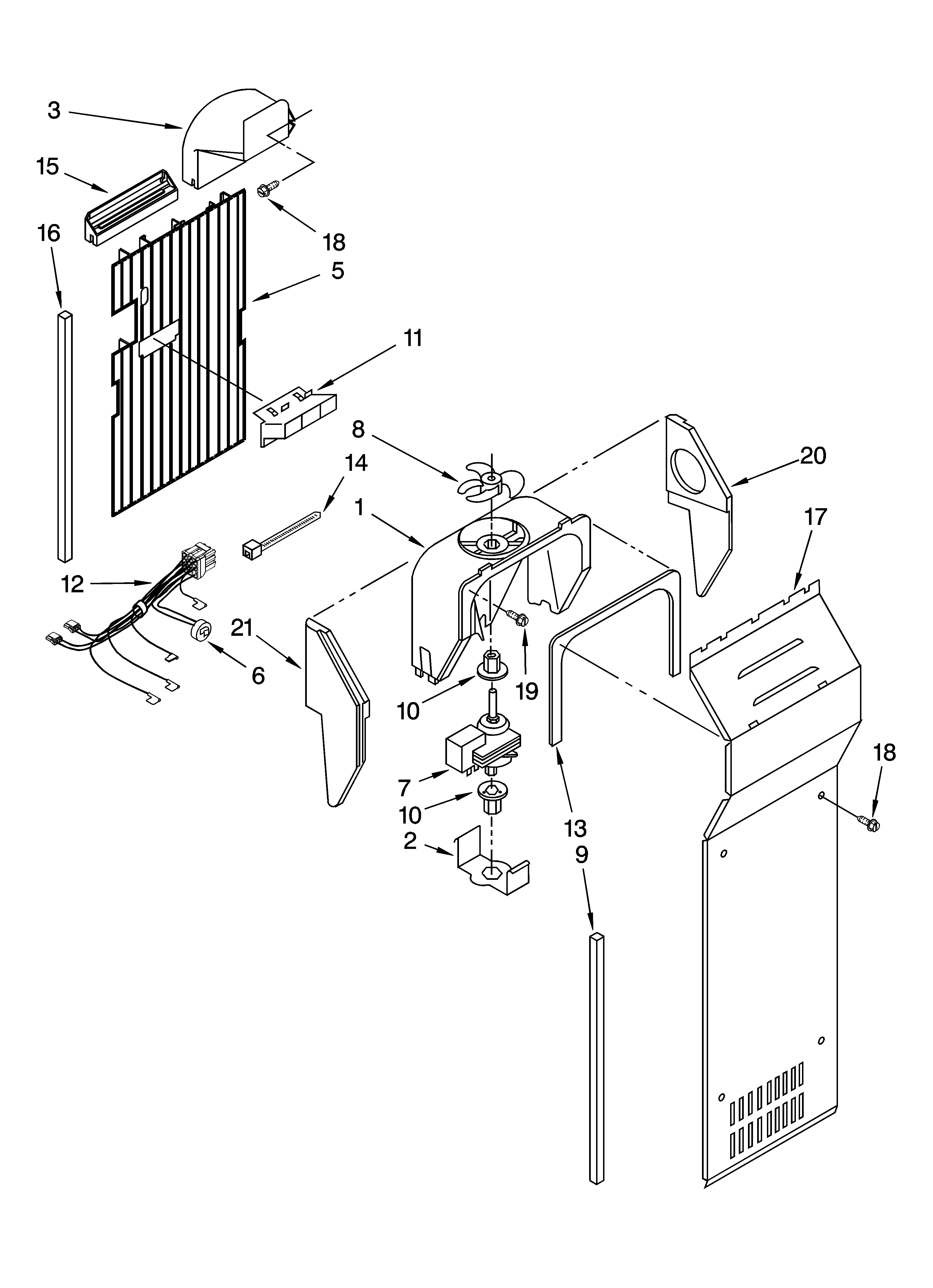 Air flow parts