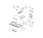 Whirlpool MH1160XSQ1 interior and ventilation parts diagram