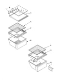 Refrigerator shelf parts