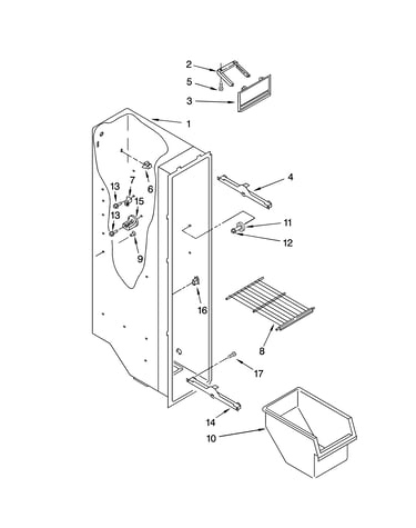 Freezer liner parts