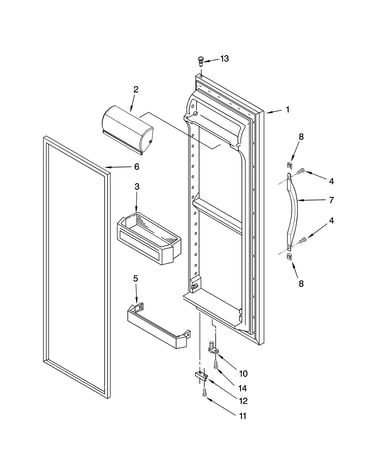 Refrigerator door parts