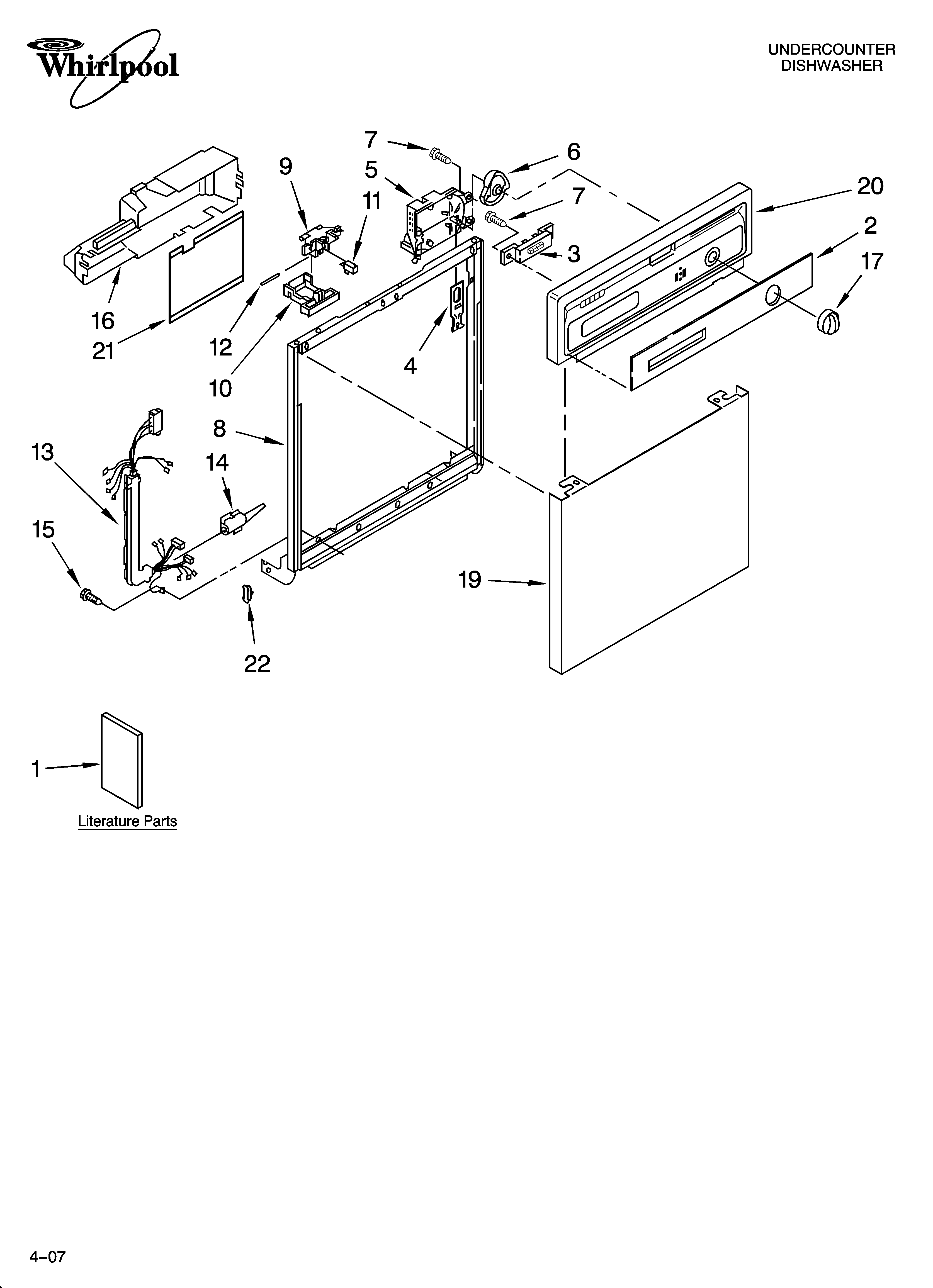 FRAME AND CONSOLE PARTS