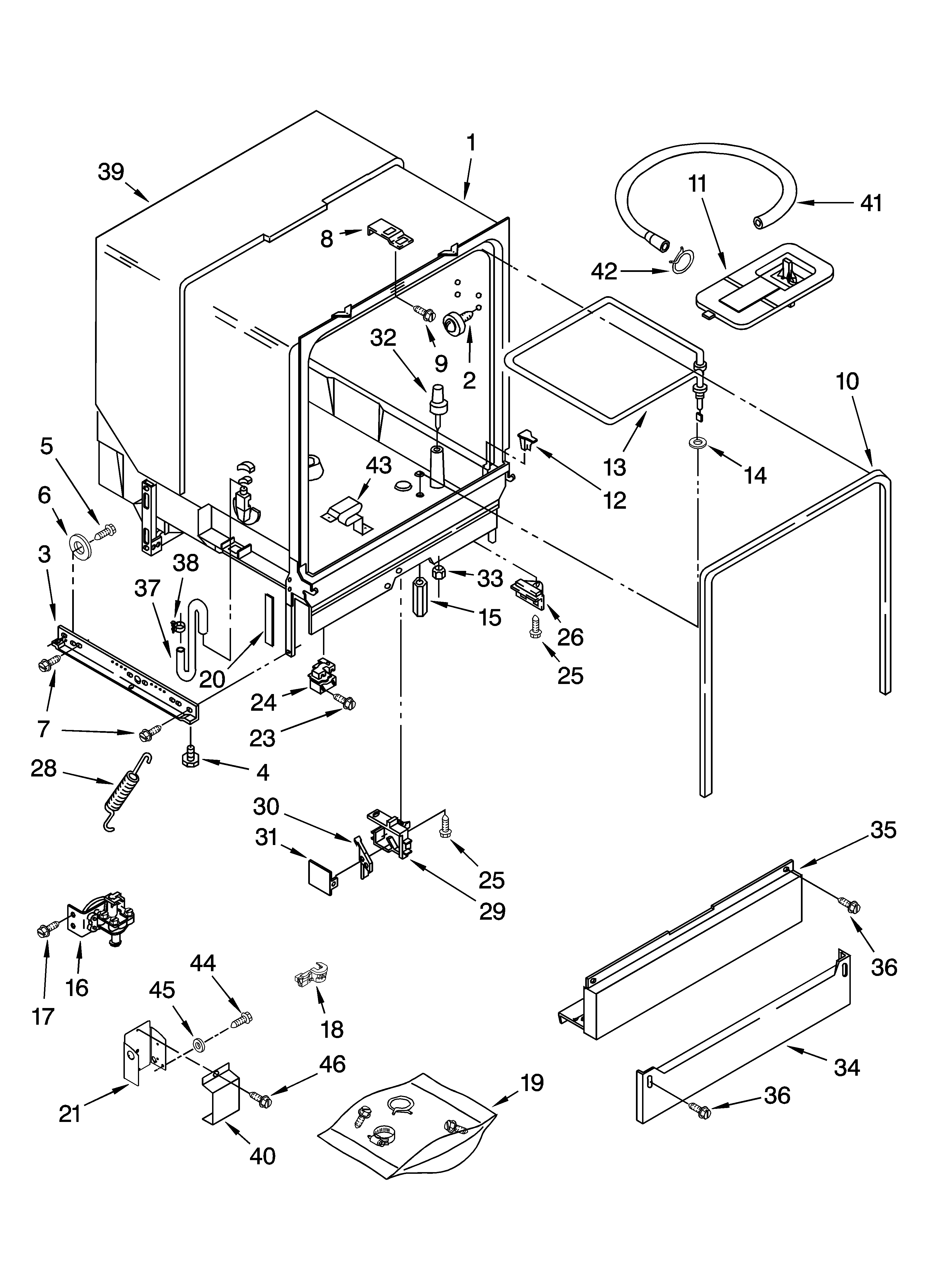 Tub assembly parts