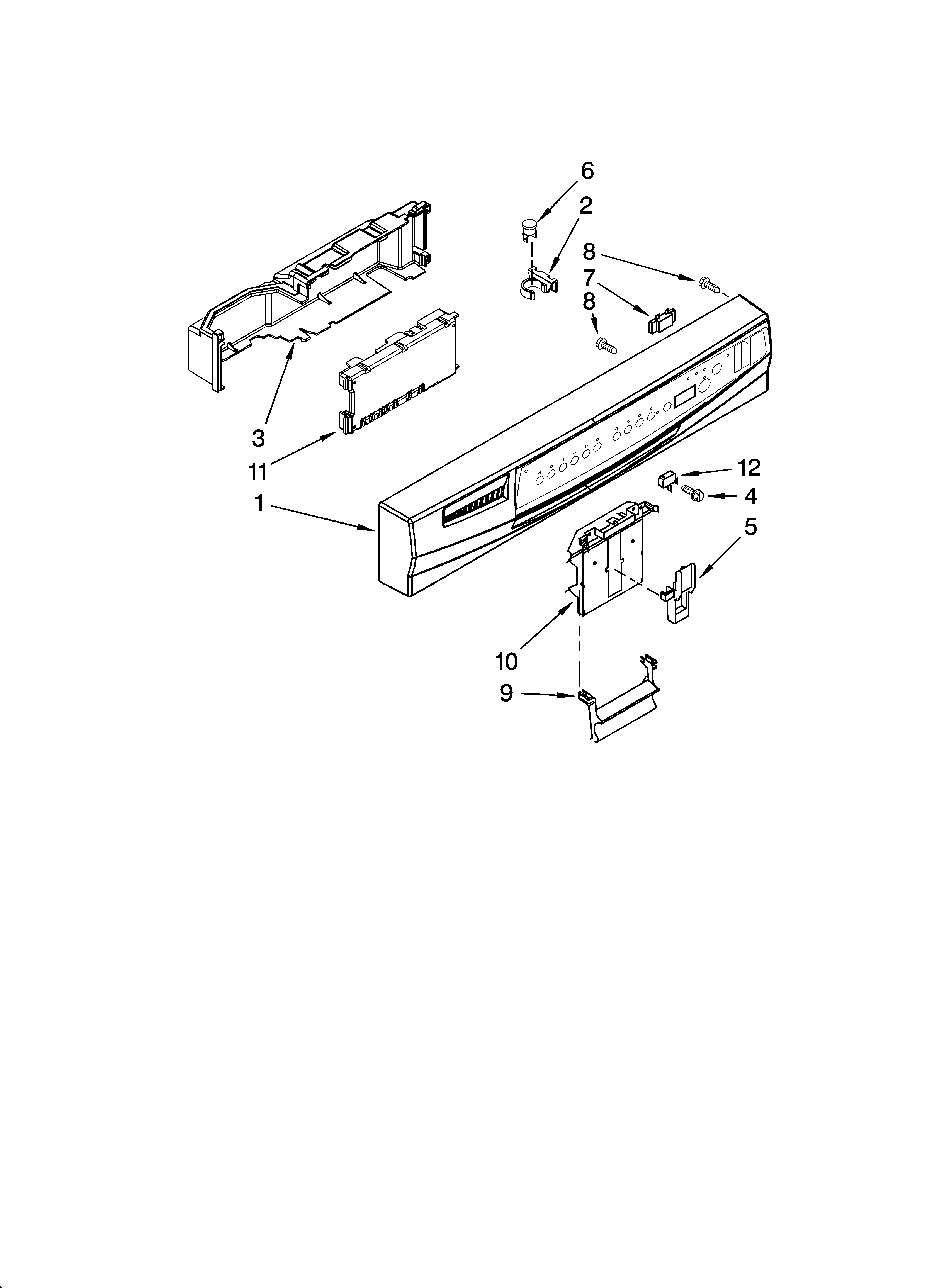 Control panel parts