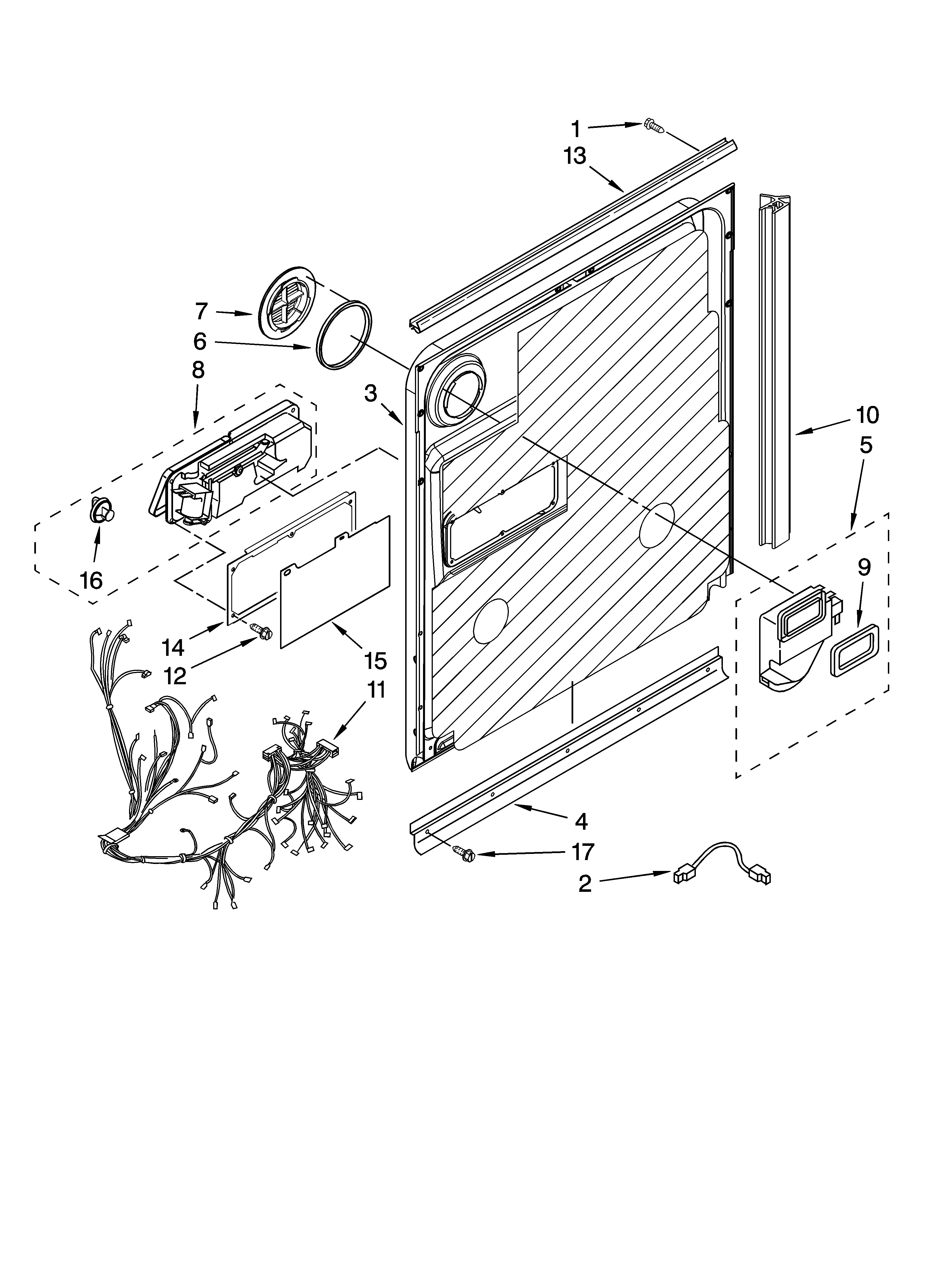 Door and latch parts