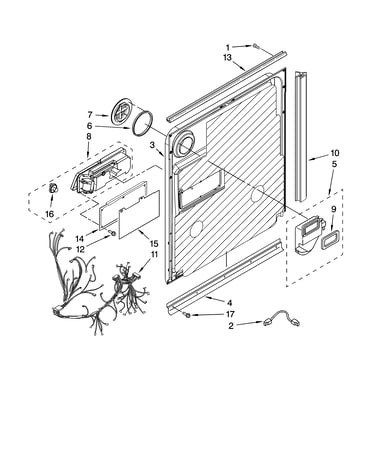 Door and latch parts