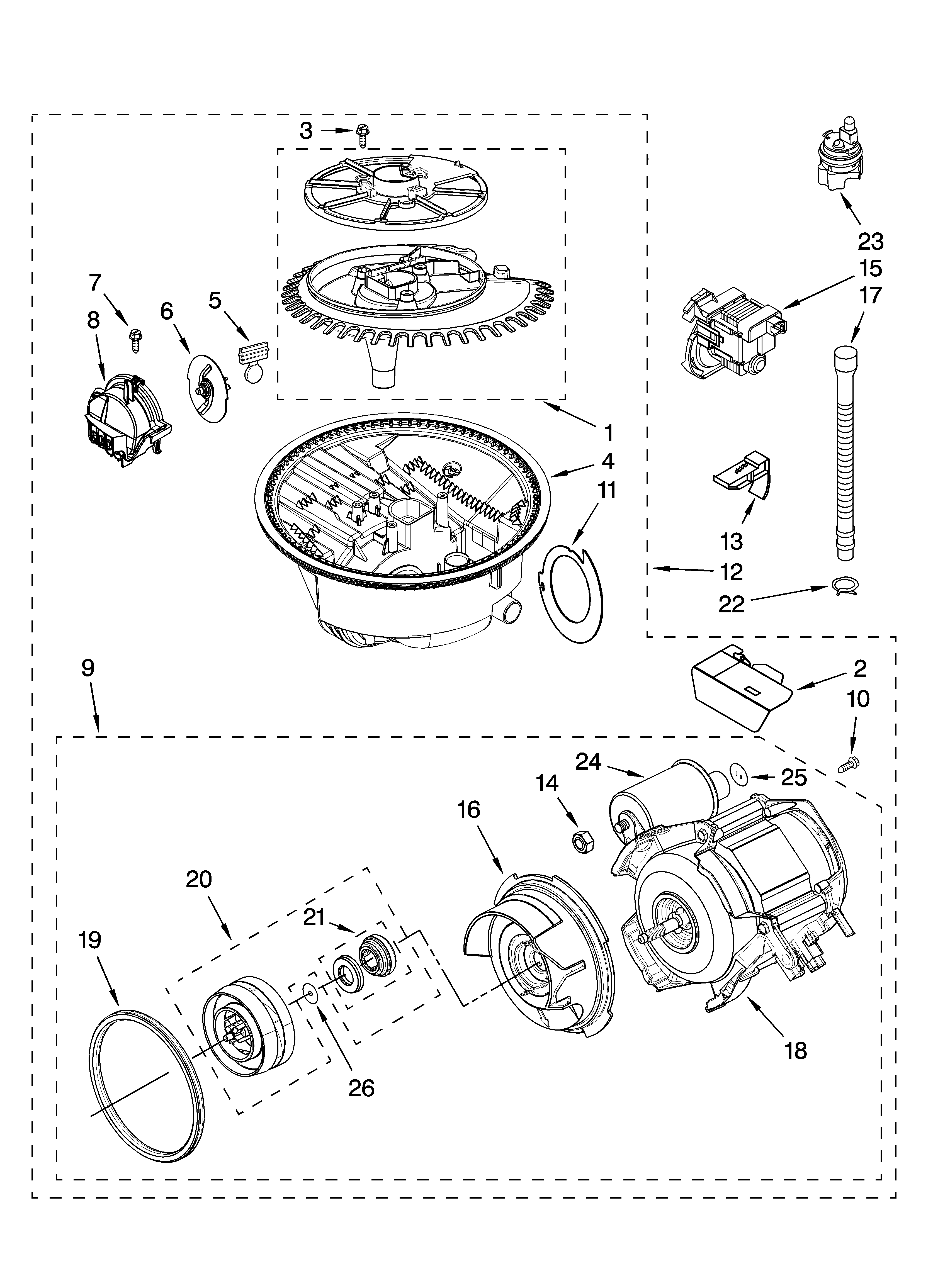 Pump and motor parts