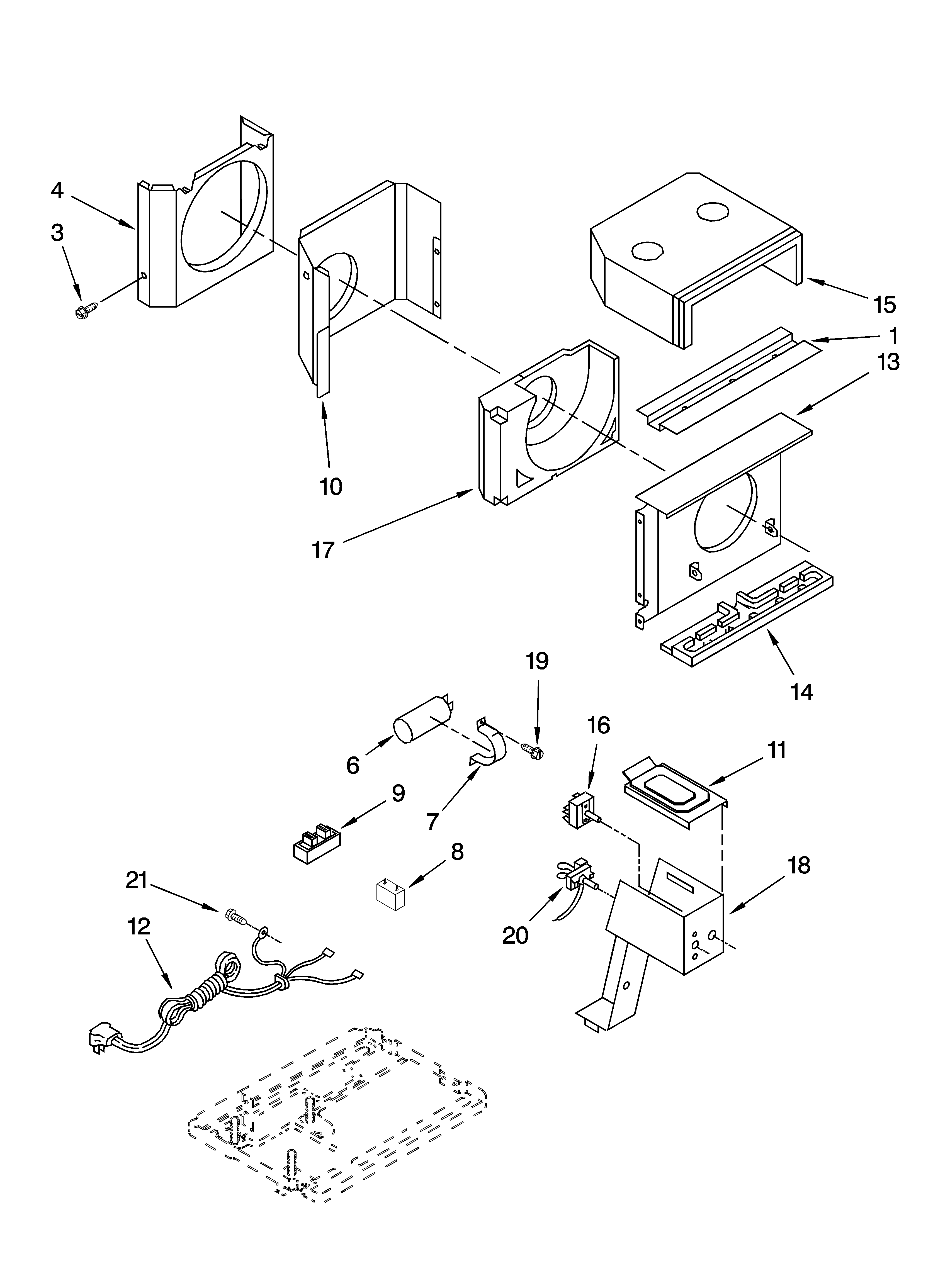 Air flow and control parts