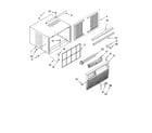 Whirlpool ACE082PT1 cabinet parts diagram