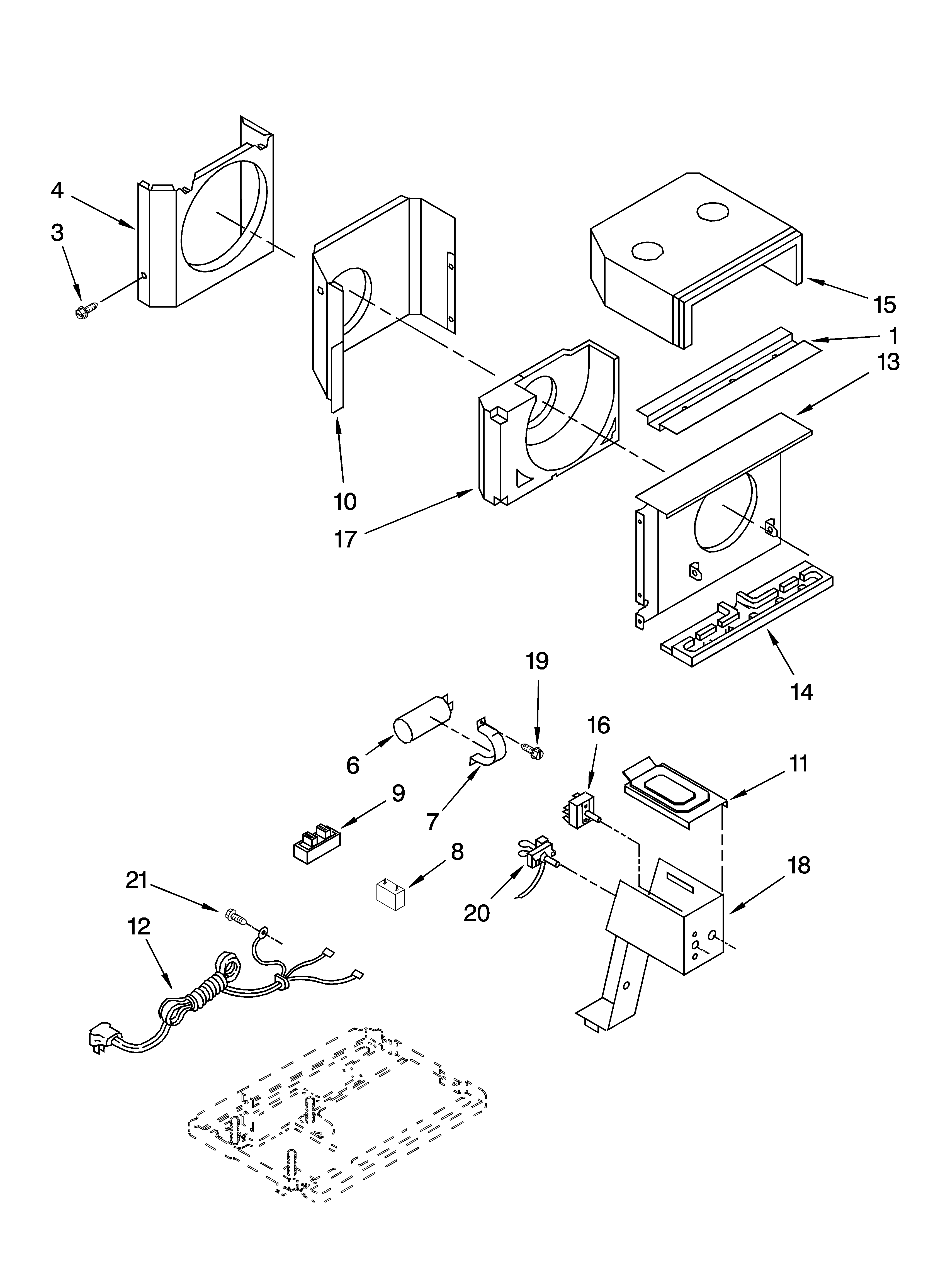 Air flow and control parts