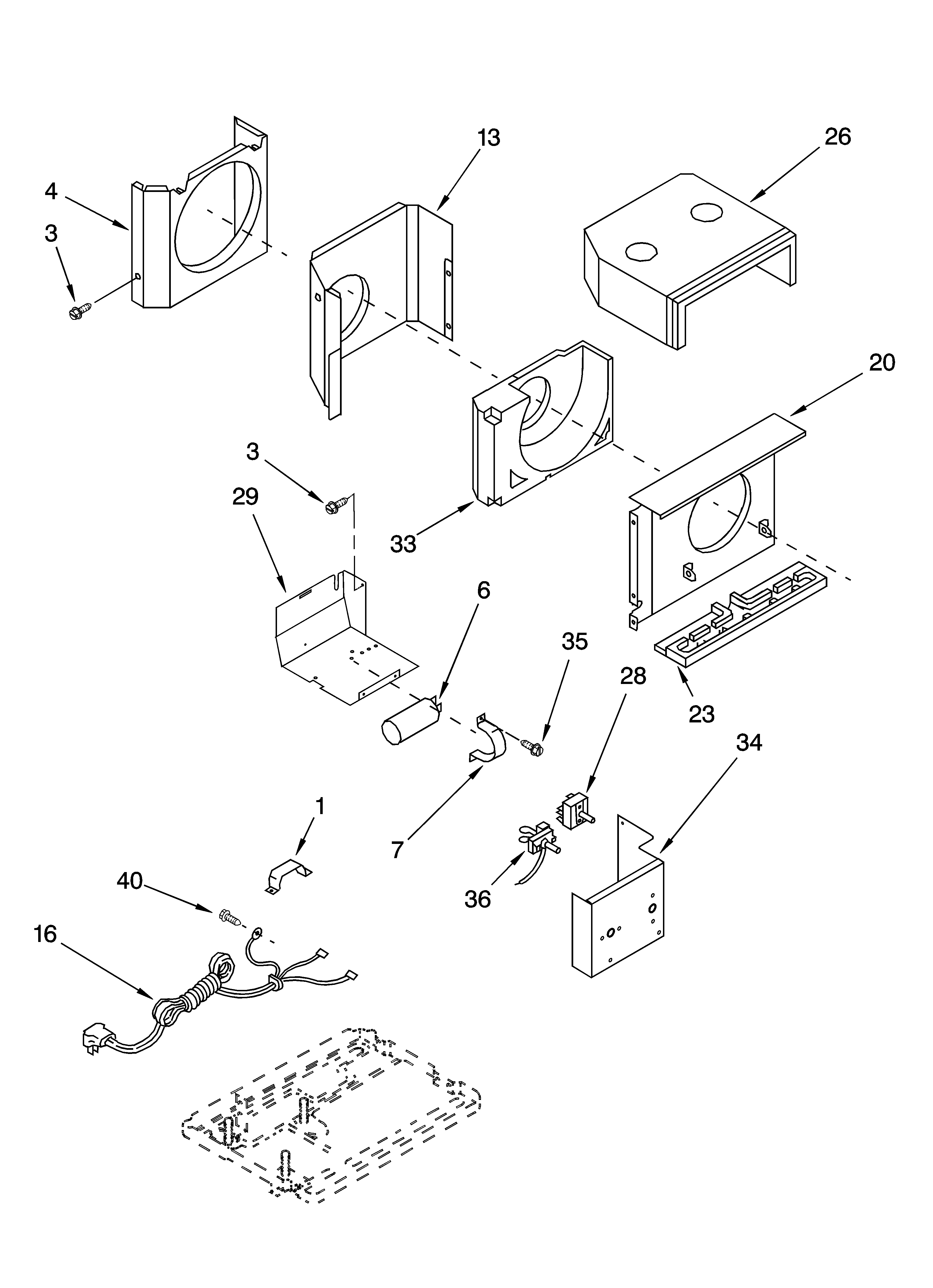 Air flow and control parts