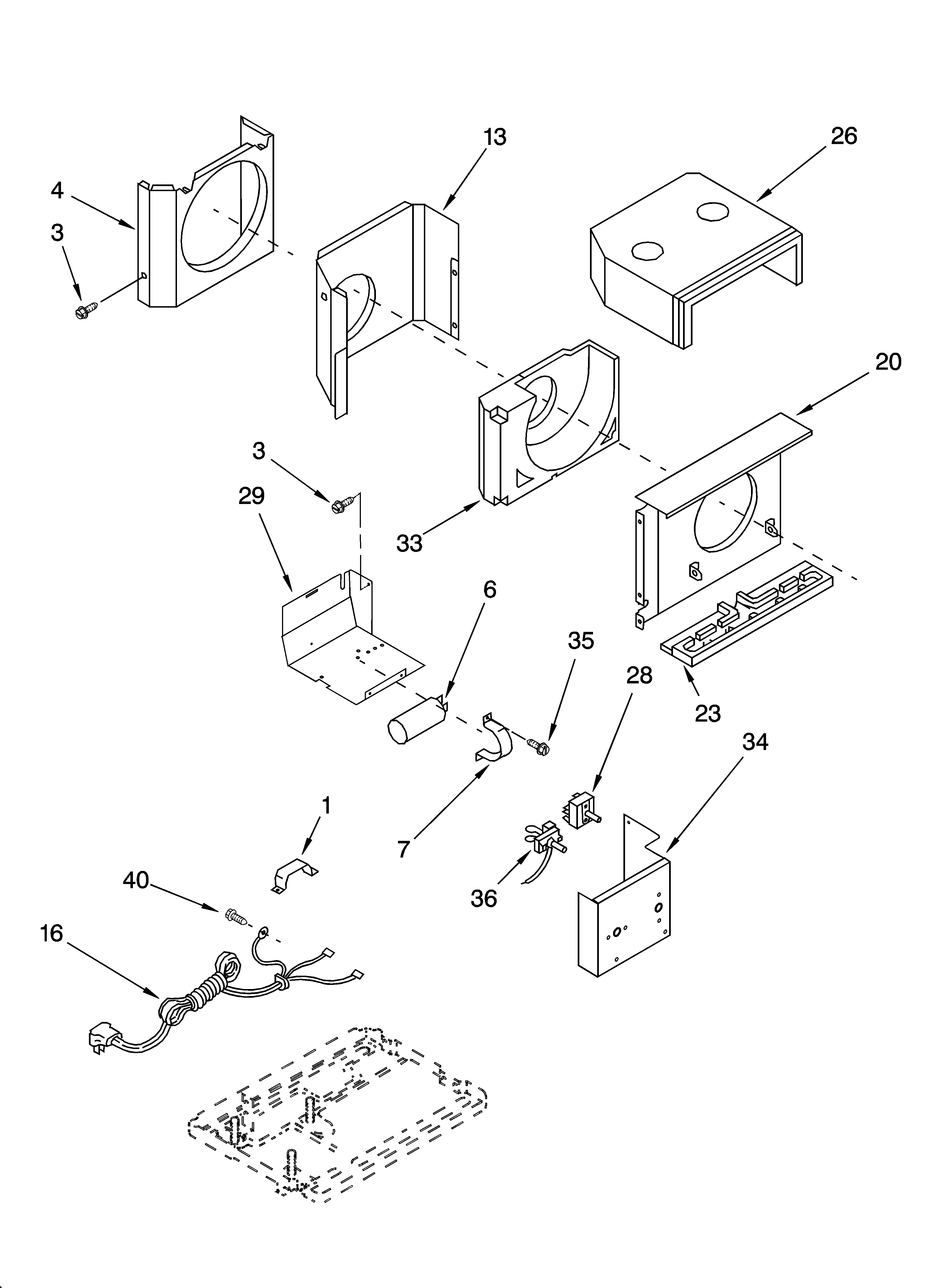 Air flow and control parts