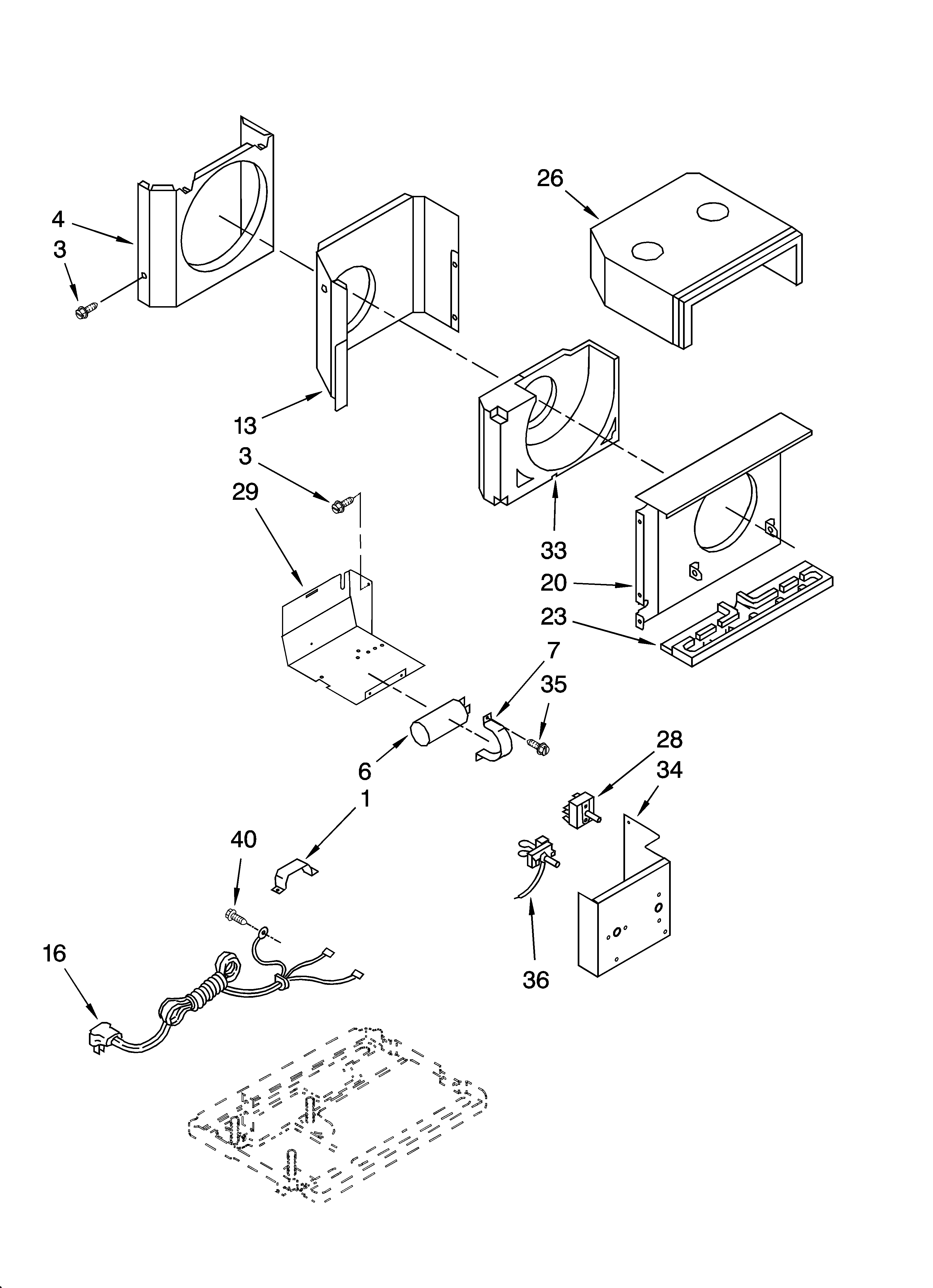 Air flow and control parts