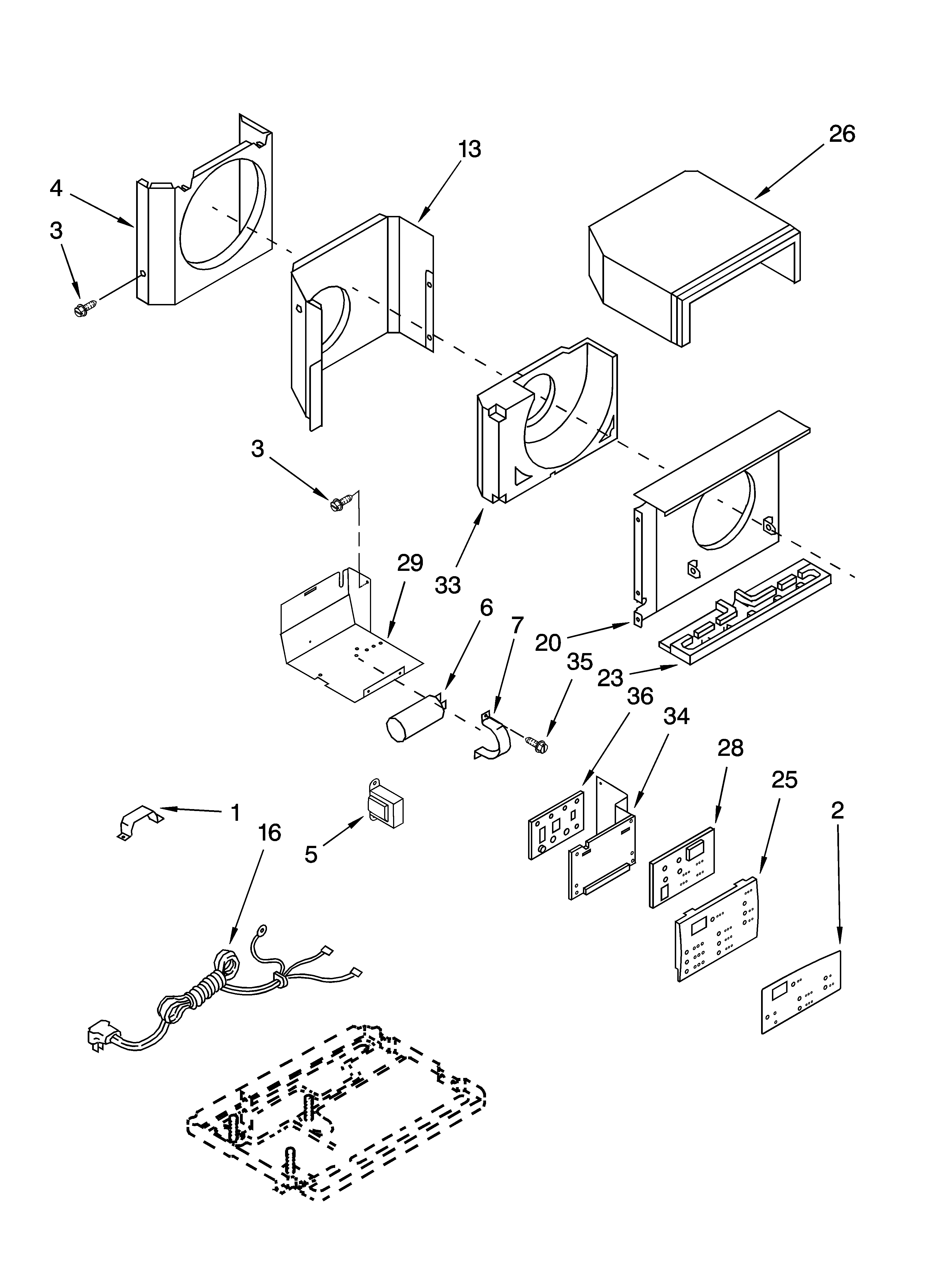 Air flow and control parts