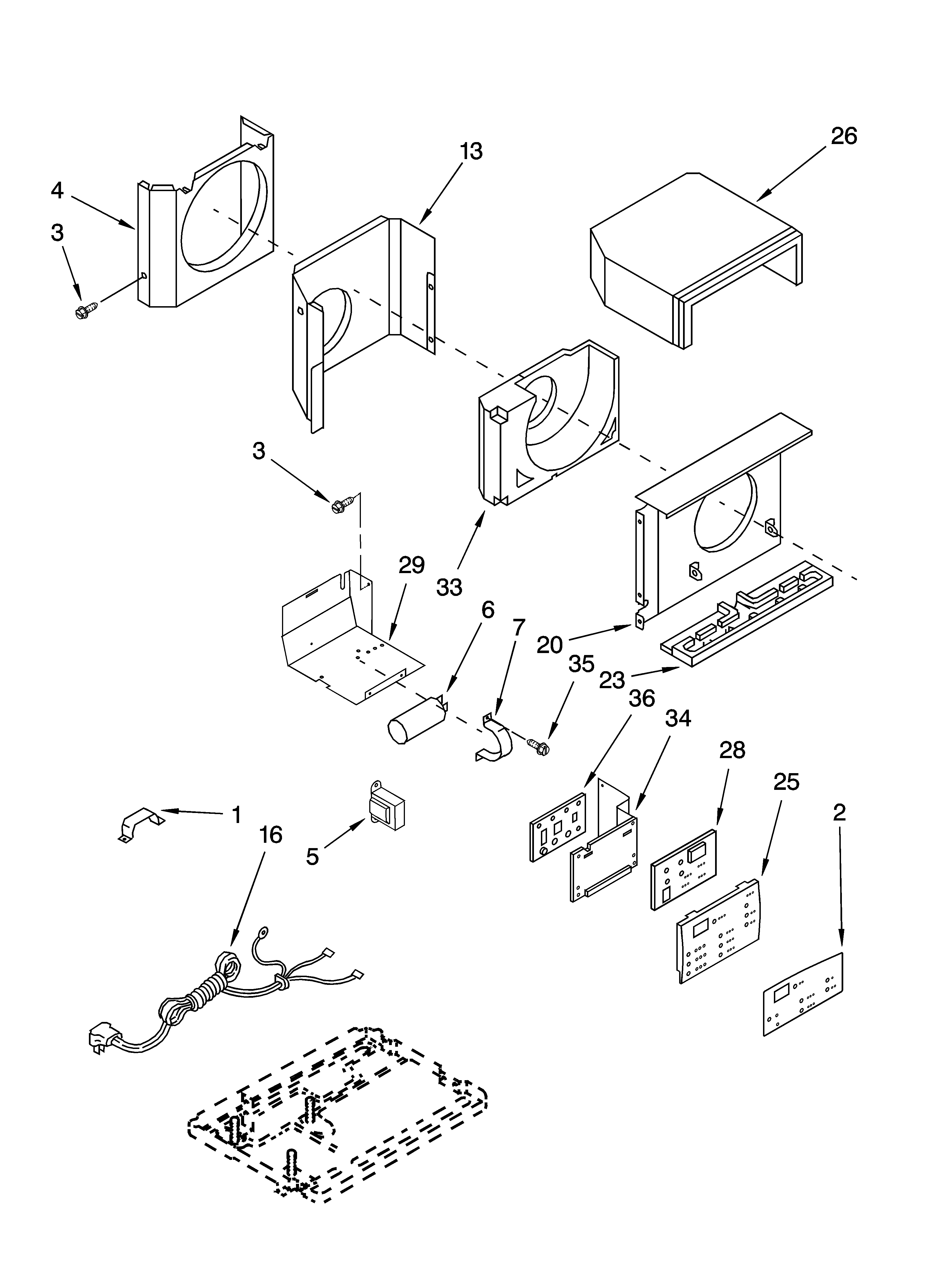 Air flow and control parts