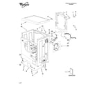 Whirlpool LHW0050PQ4 top and cabinet parts diagram