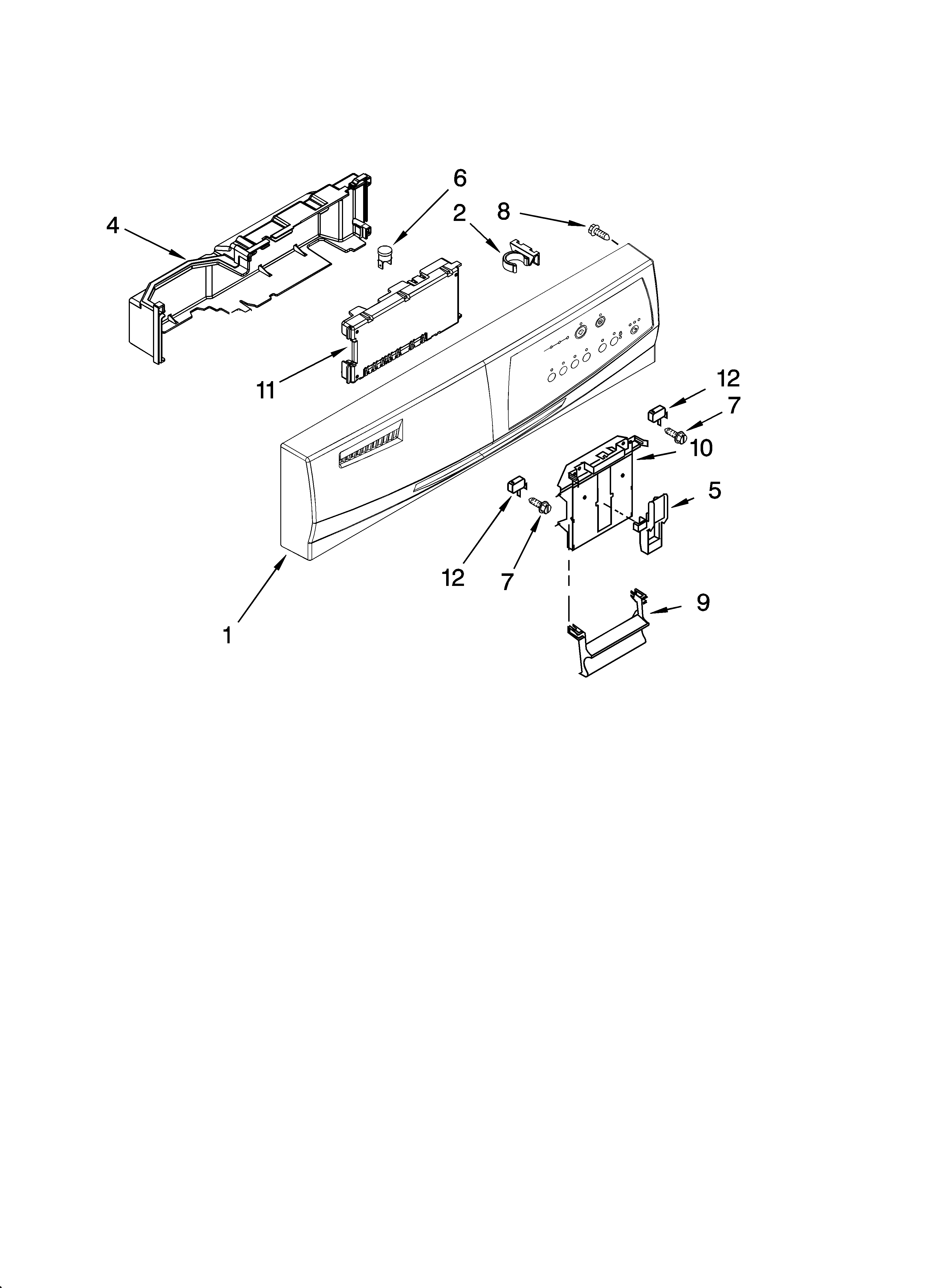 Control panel parts