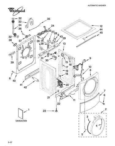 Top and cabinet parts