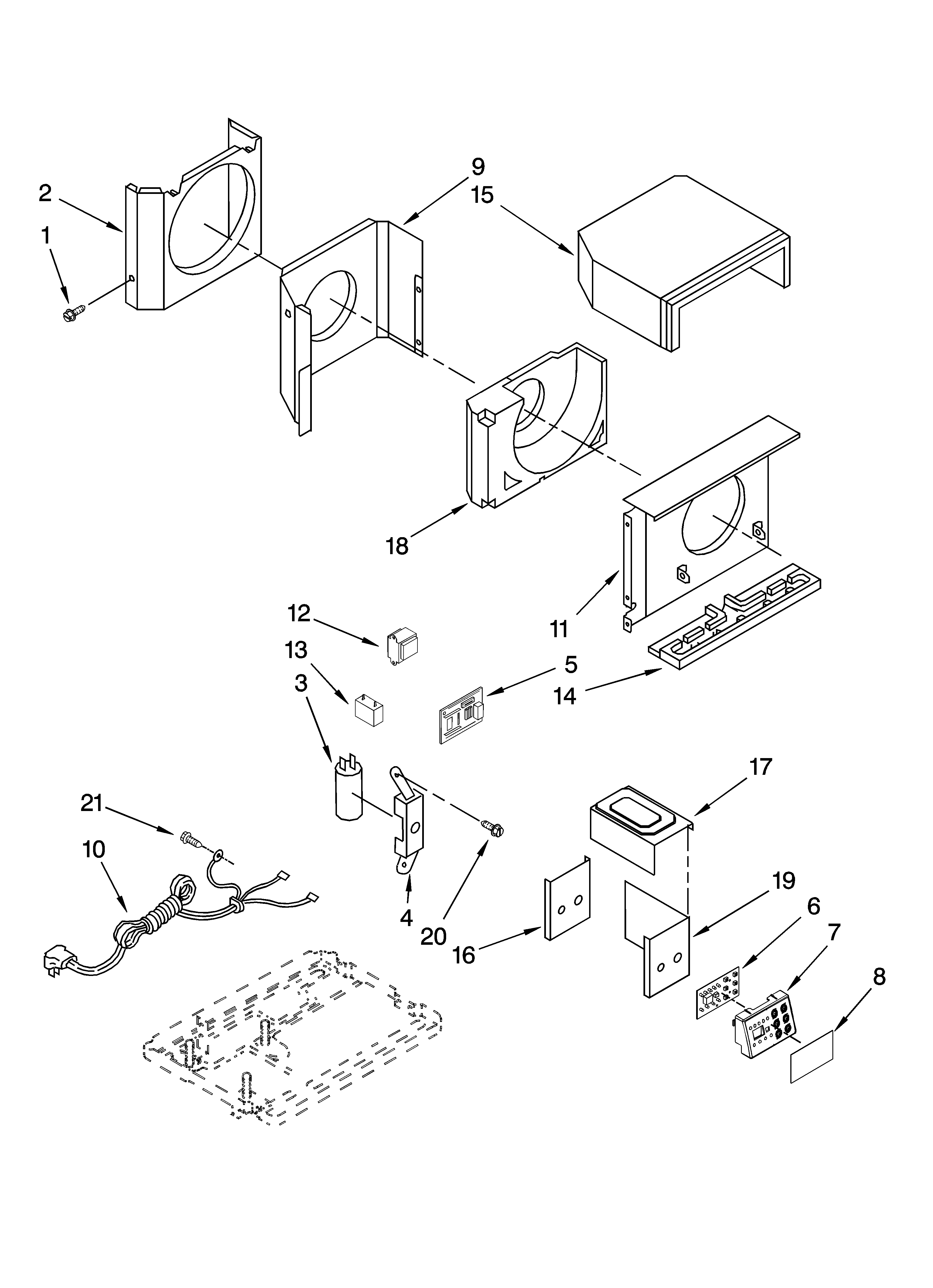 Air flow and control parts