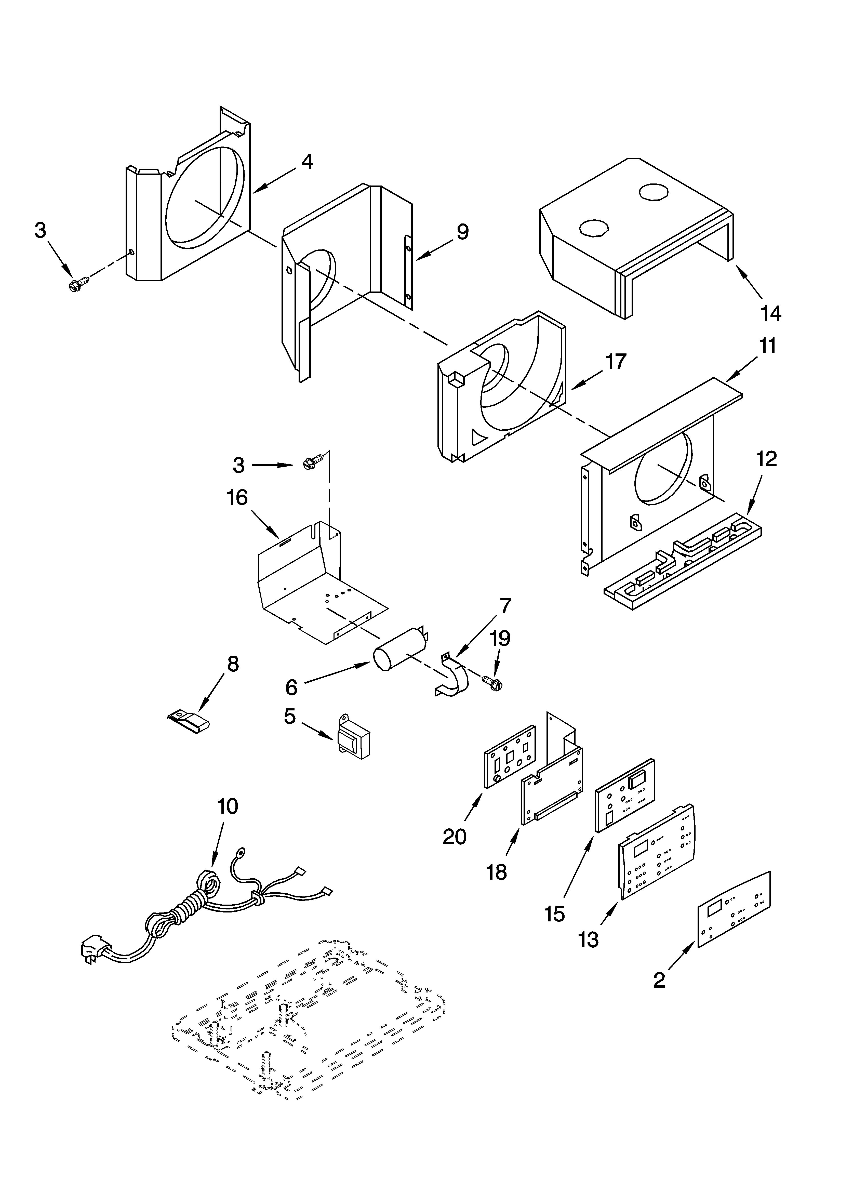 Air flow and control parts