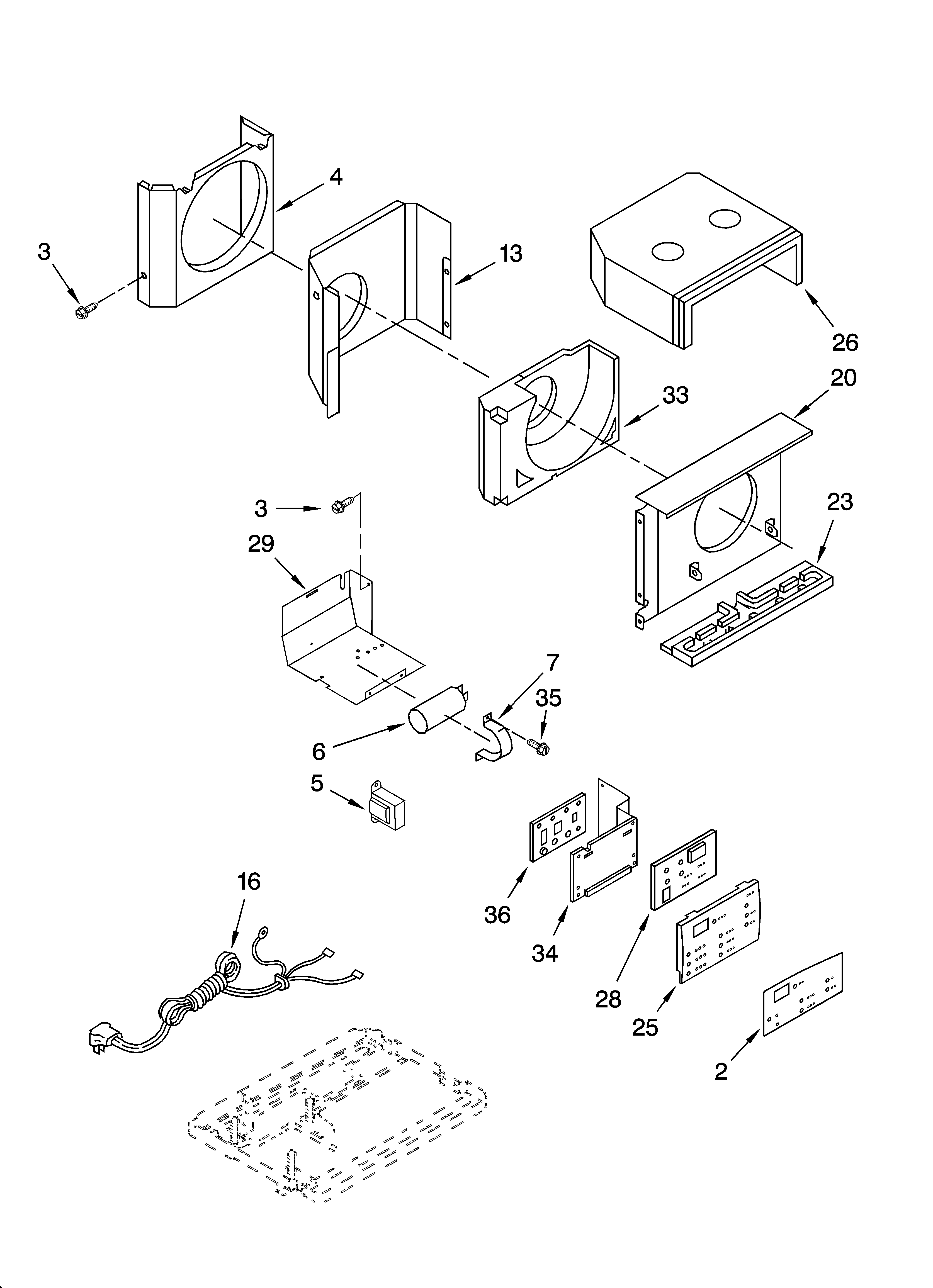 Air flow and control parts