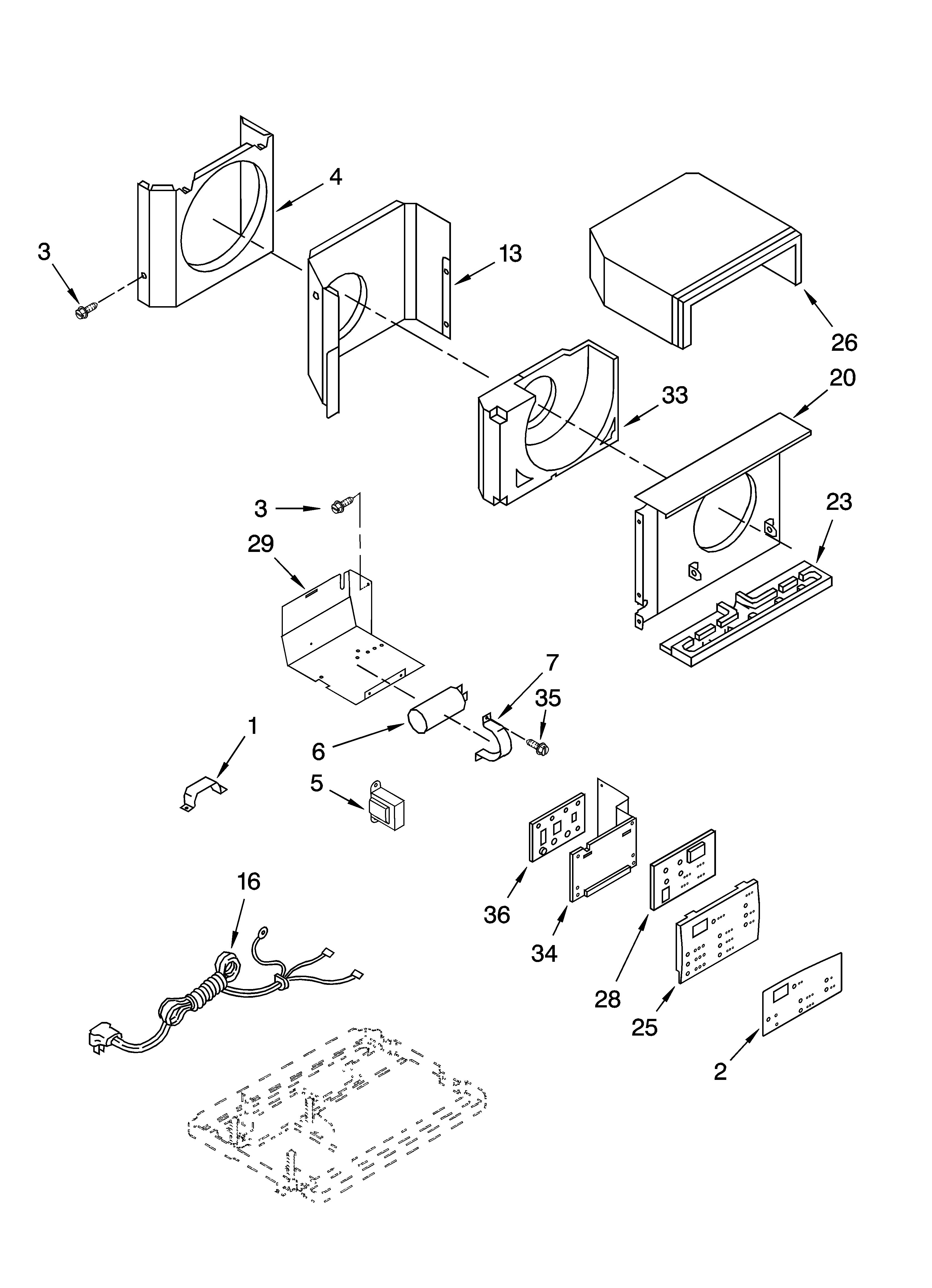 Air flow and control parts