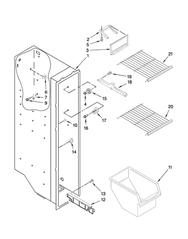 Freezer liner parts