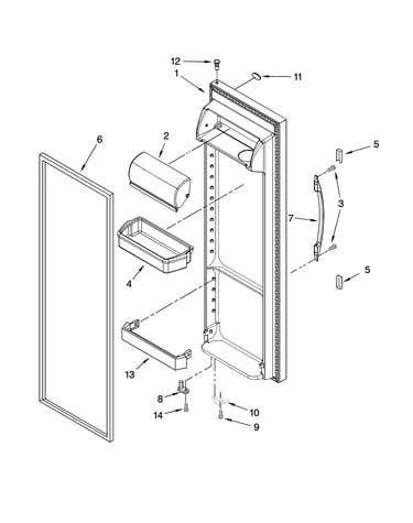 Refrigerator door parts