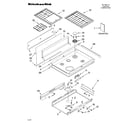 KitchenAid KDRS807SSS01 cooktop parts diagram