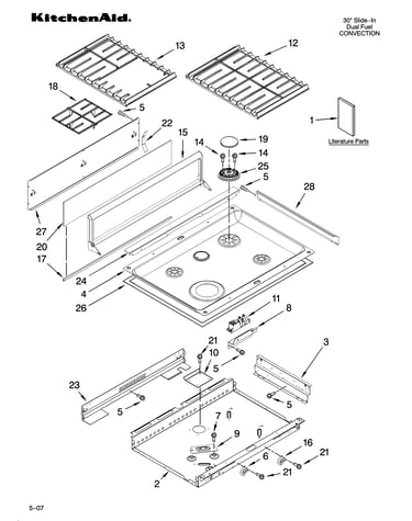 Cooktop parts