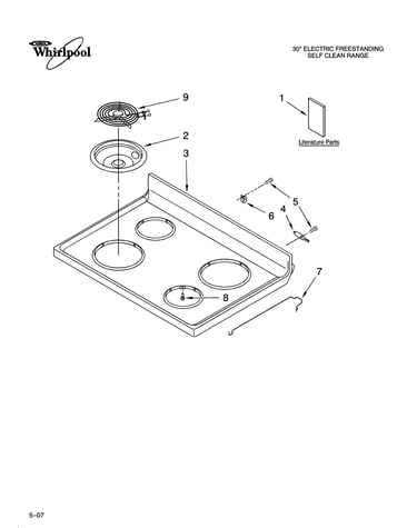 Cooktop parts