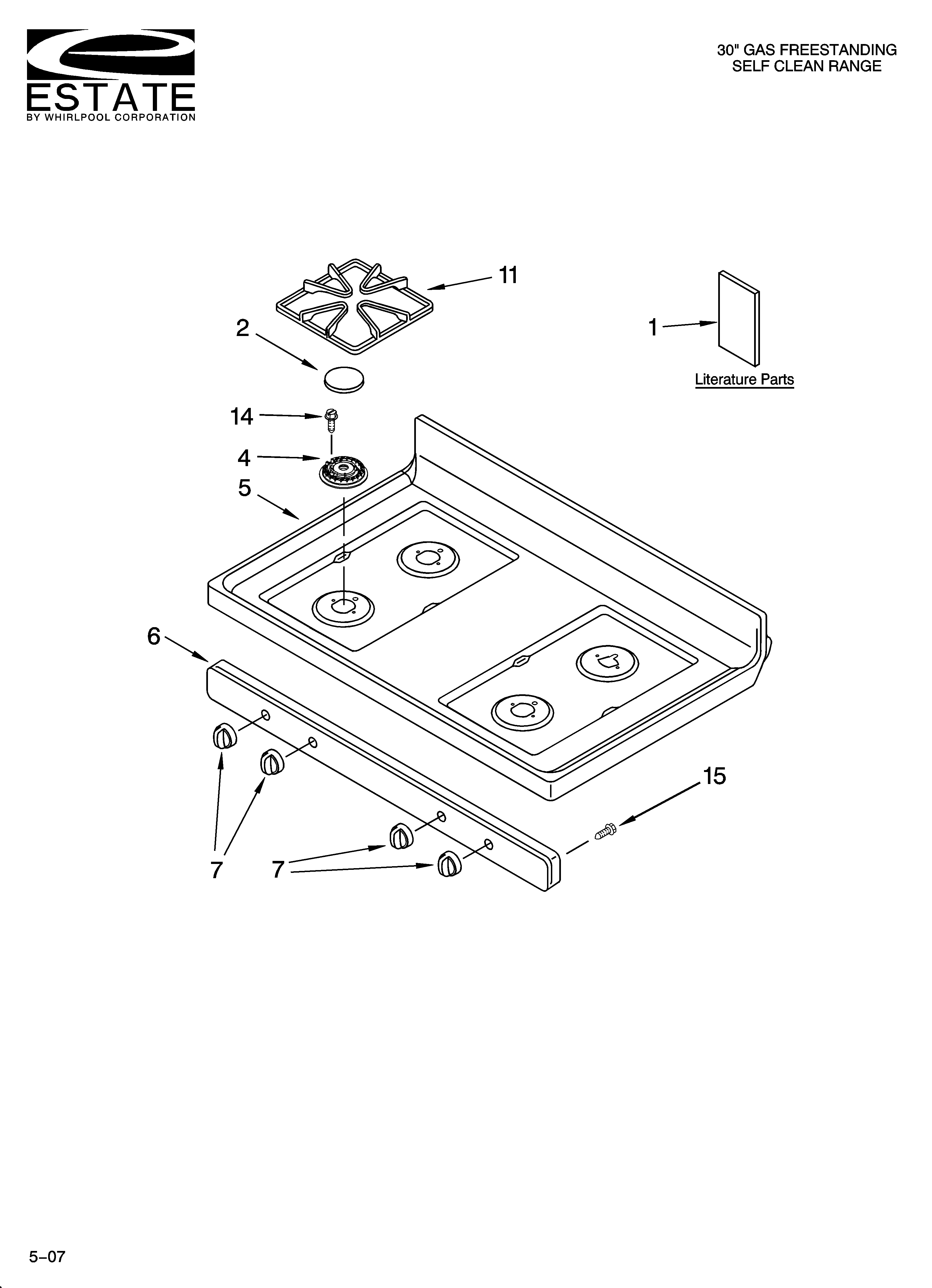 Cooktop parts