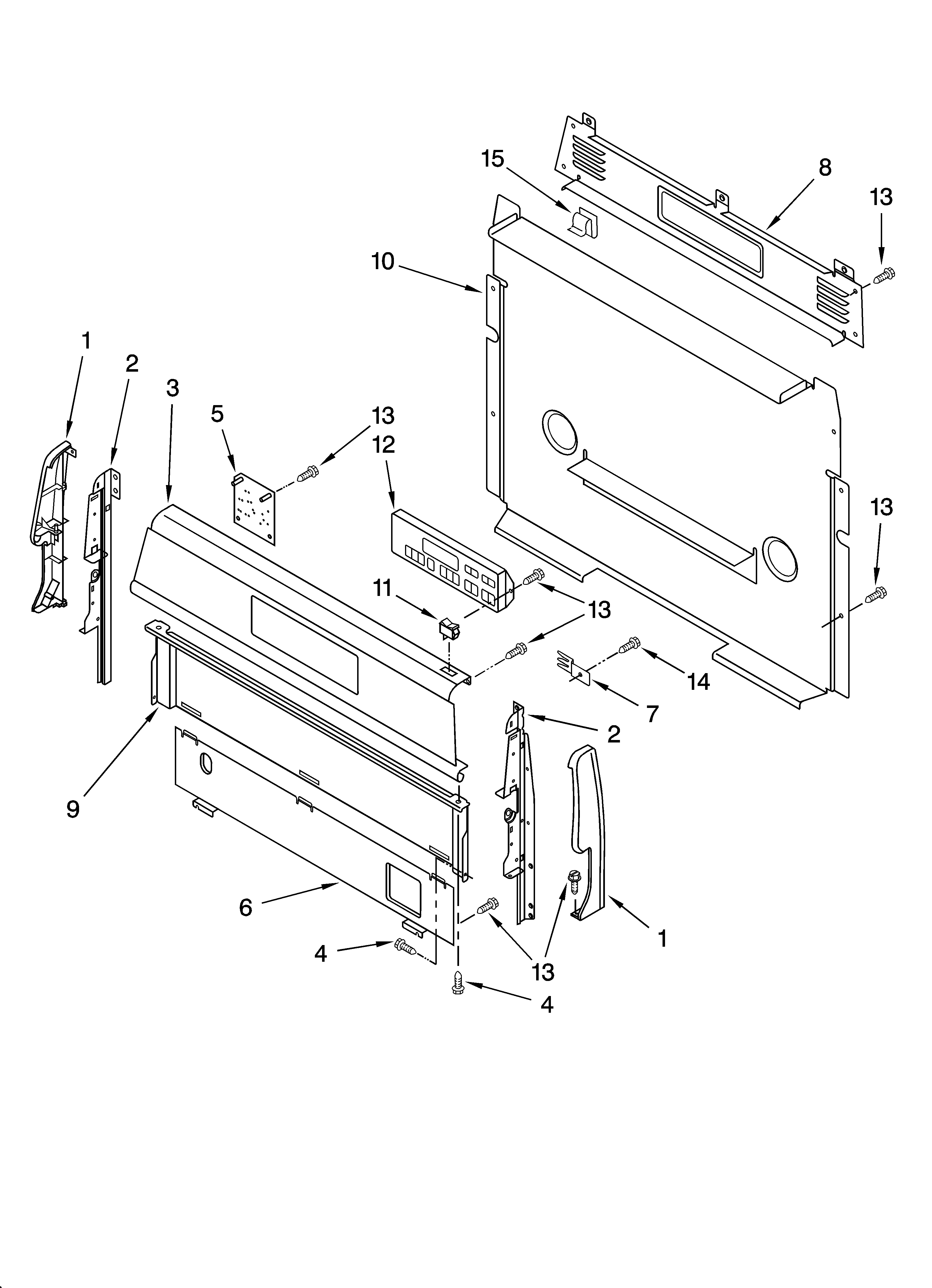 Control panel parts