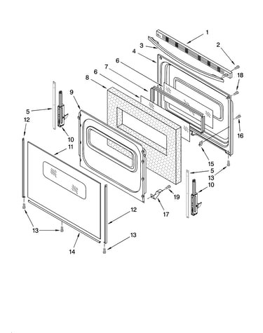 Door parts, optional parts (not included)
