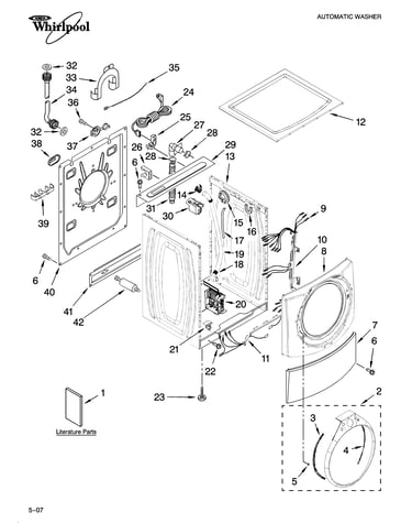 Top and cabinet parts