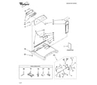 Whirlpool YWED6400SW1 top and console parts diagram