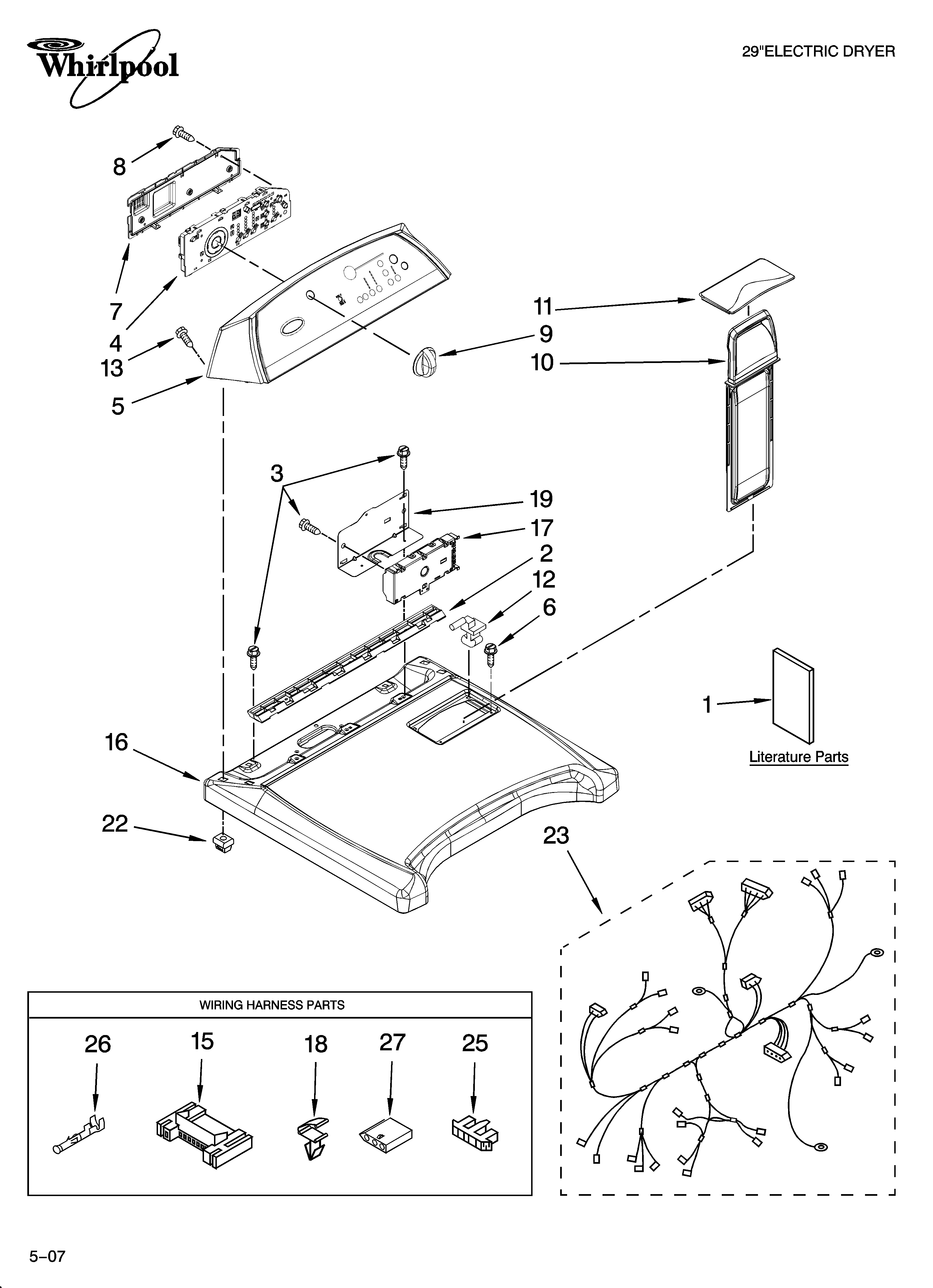 Top and console parts