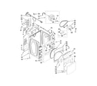 Whirlpool YWED6400SW1 cabinet parts diagram