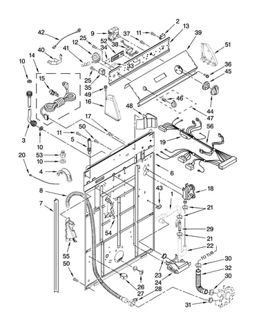 Controls and rear panel parts