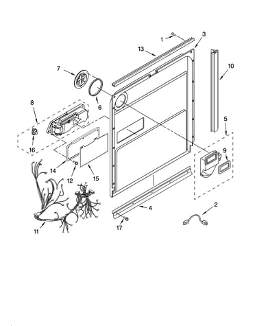Door and latch parts