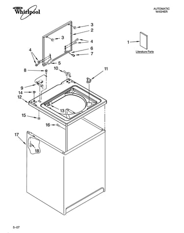 Top and cabinet parts