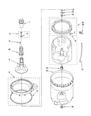 Agitator, basket and tub parts