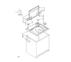 Maytag 2DMTW5705TW0 top and cabinet parts diagram