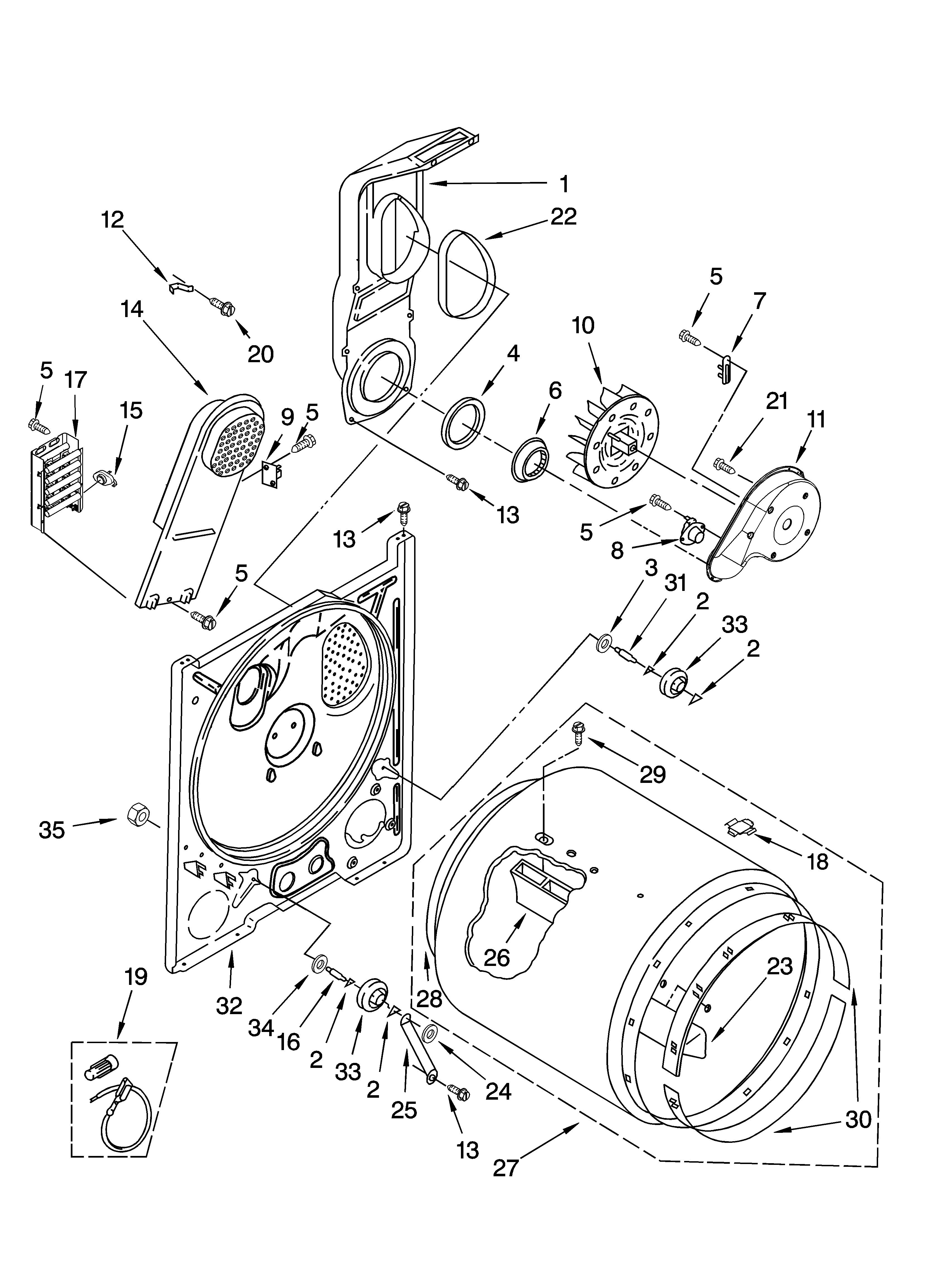 Bulkhead parts, optional parts (not included)