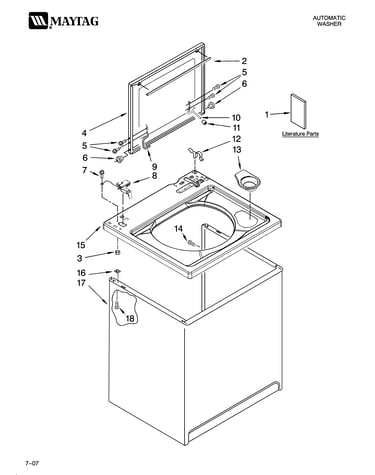 Top and cabinet parts