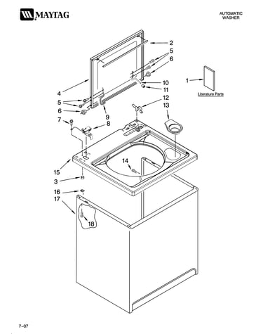 Top and cabinet parts