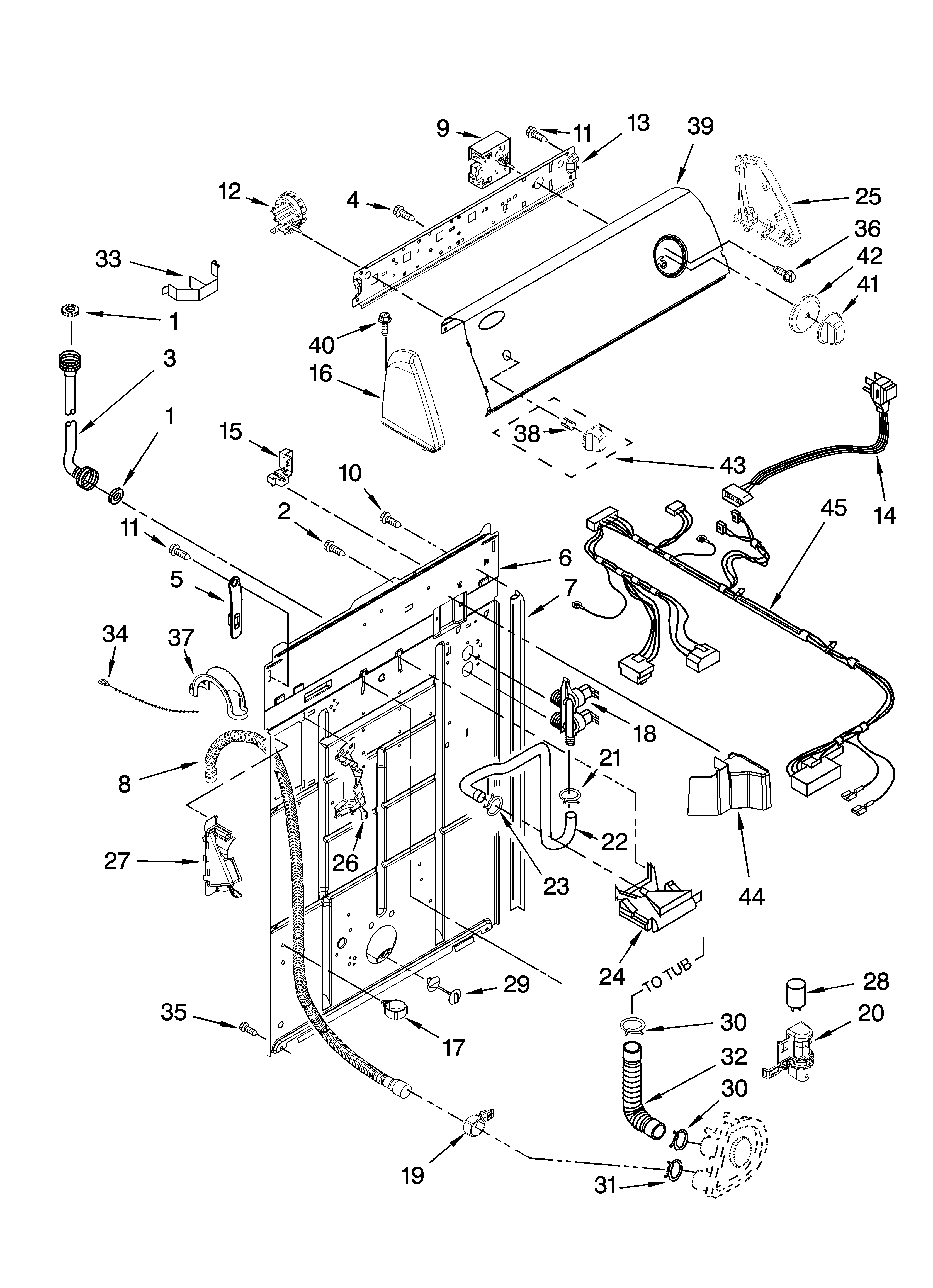 CONTROLS AND REAR PANEL PARTS