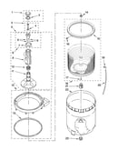 Agitator, basket and tub parts