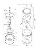 Agitator, basket and tub parts