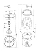 Agitator, basket and tub parts